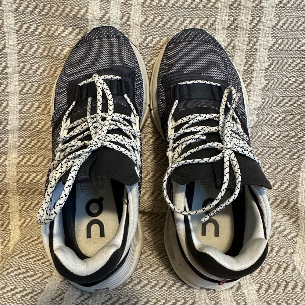 On Cloud Cloudnova Cloudtec Shoes Black White Siz… - image 3